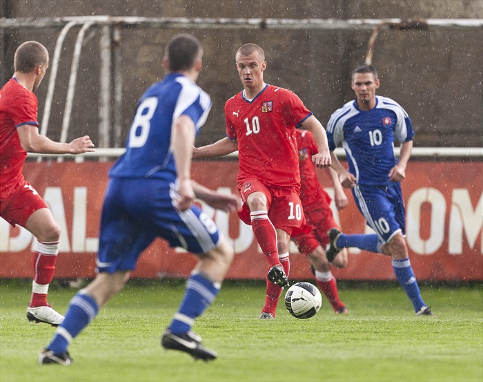 Martin Nešpor při reprezentační premiéře.