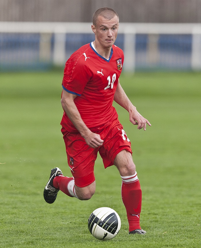 Martin Nešpor při reprezentační premiéře.