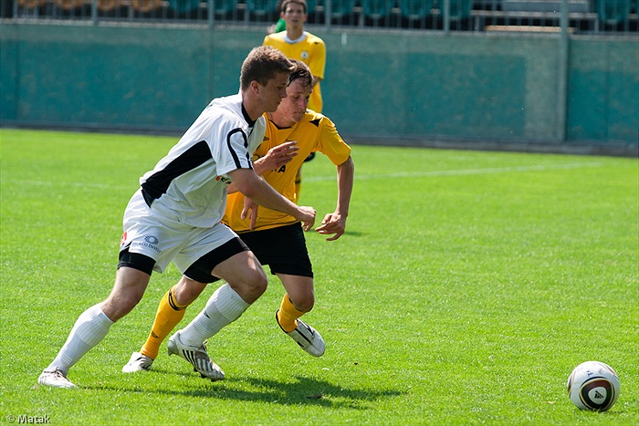 Utkání Bohemians - Rožumberok 0:1 na turnaji v Xaverově 2010.