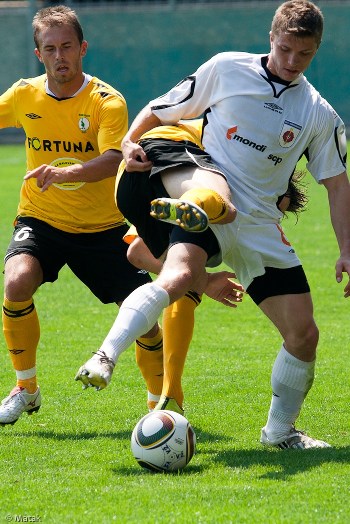 Utkání Bohemians - Rožumberok 0:1 na turnaji v Xaverově 2010.