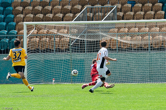Utkání Bohemians - Rožumberok 0:1 na turnaji v Xaverově 2010.