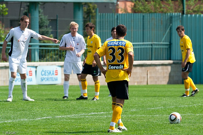 Utkání Bohemians - Rožumberok 0:1 na turnaji v Xaverově 2010.