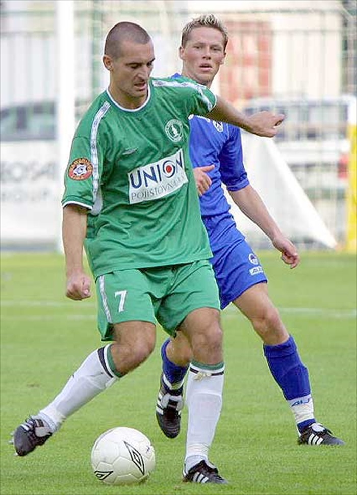 Ivan Dvořák v zápase proti Liberci (podzim 2002)