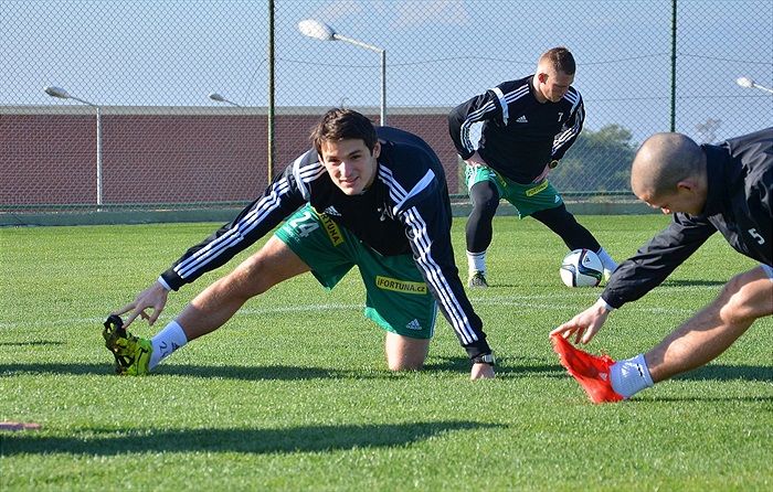 Páteční trénink na soutsředění