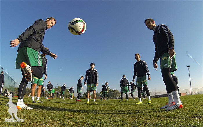 Páteční trénink na soutsředění