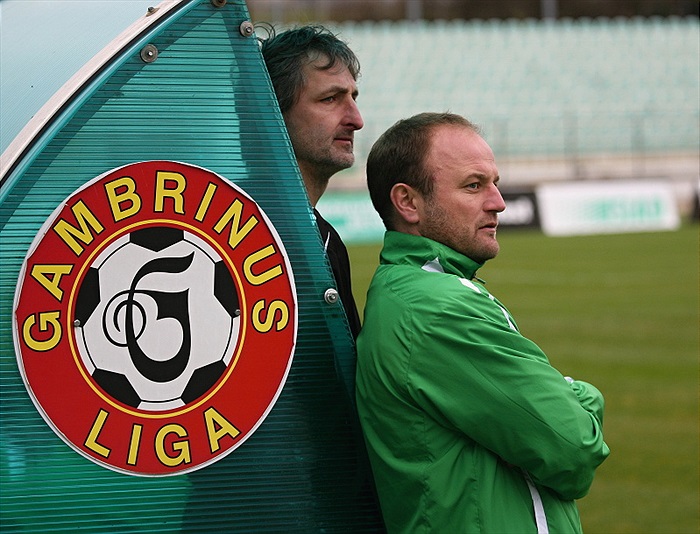 Trenéři v akci - Hoftych a Medynský.