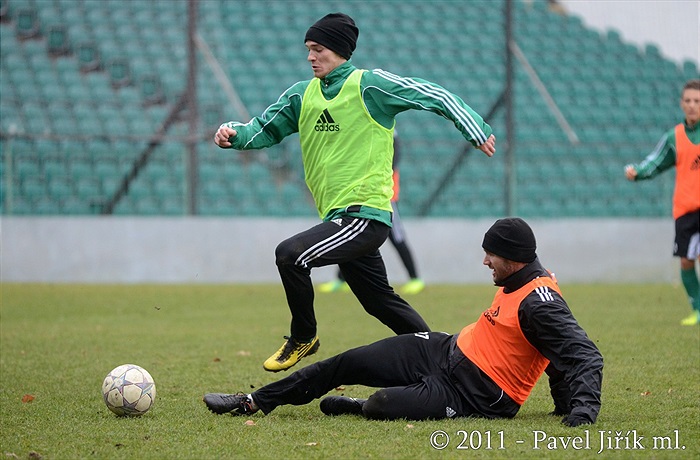 Bohemka se připravuje na utkání s Plzní