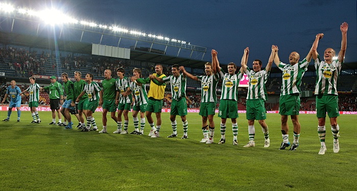 Děkovačka po utkání.