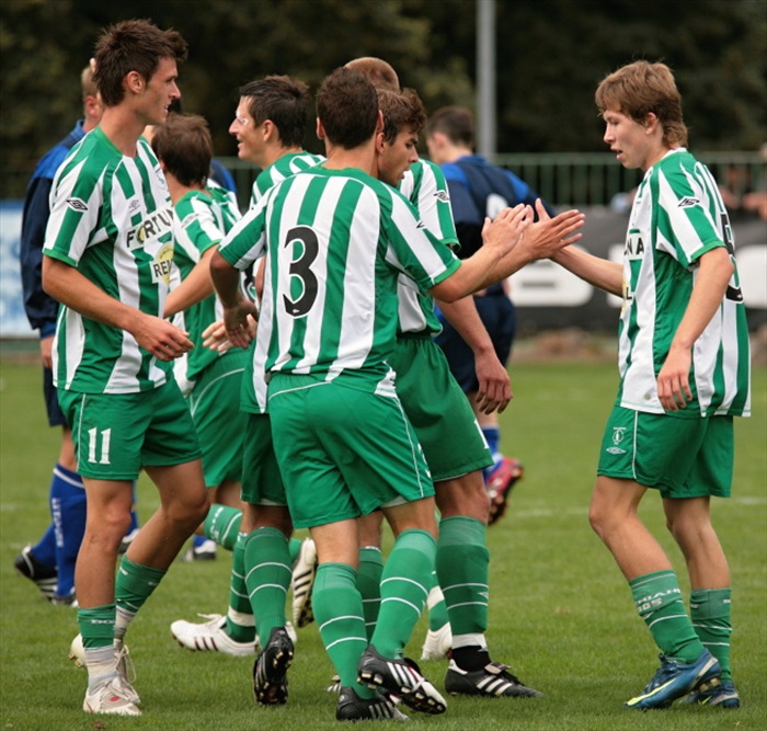 Radost po vyrovnání.