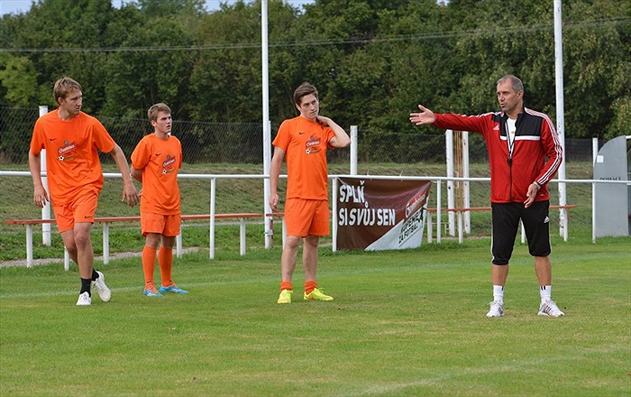 Trénink TJ Sokol Postupice pod vedením trenérů Bohemians
