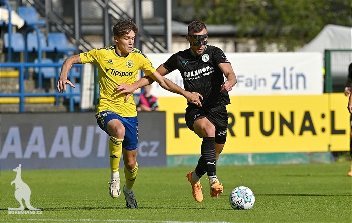 Zlín - Bohemians 1:2 (1:1)
