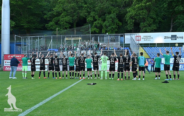 Zlín - Bohemians 1:2 (1:1)
