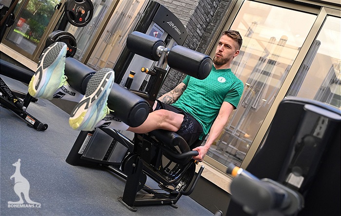 Dopolední trénink v posilovně