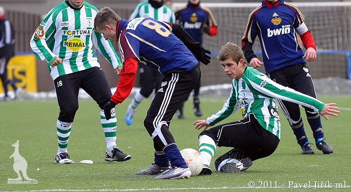 Bohemians 1905 B - Dukla Praha B 0:2 (0:0)