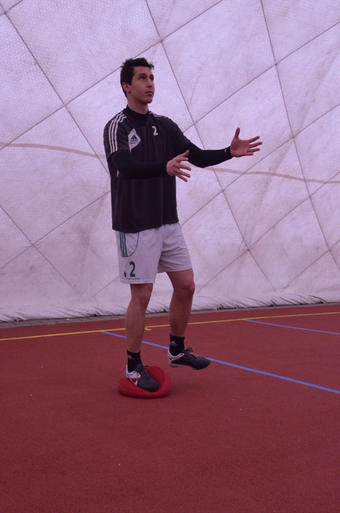 Středeční dopolední trénink v nafukovačce