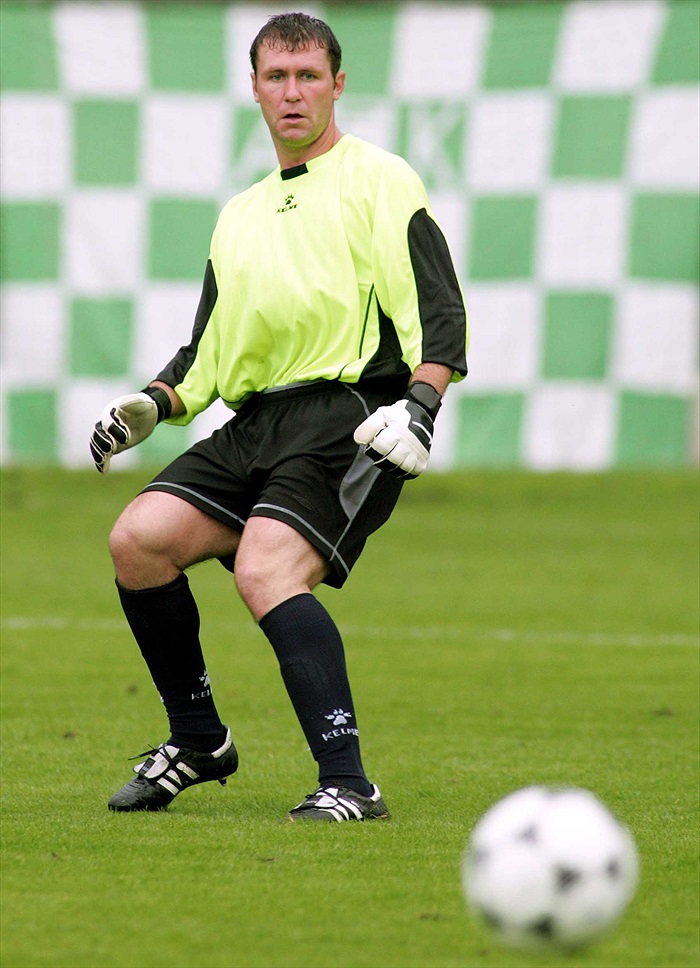 Brankář Martin Charvát udržel v první půli čisté konto.