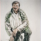 Antonin Panenka as drawn by a fan from Netherland René de Vries