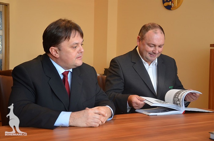 Přivítání nového trenéra Klusáčka na radnici