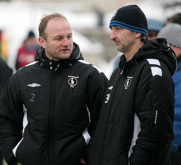 Trenéři Hoftych a Medynský