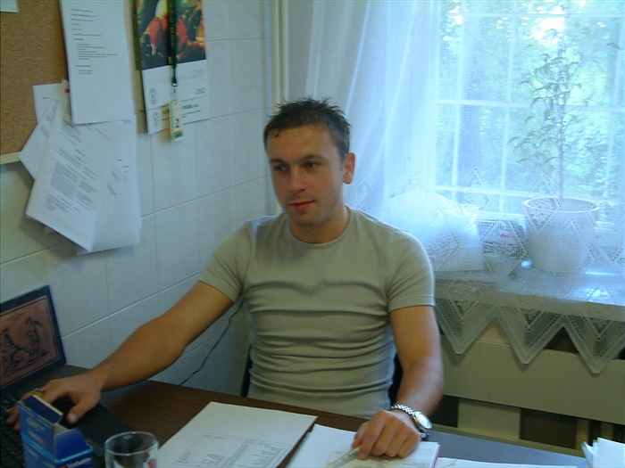 Karel Klíma ve své kanceláři