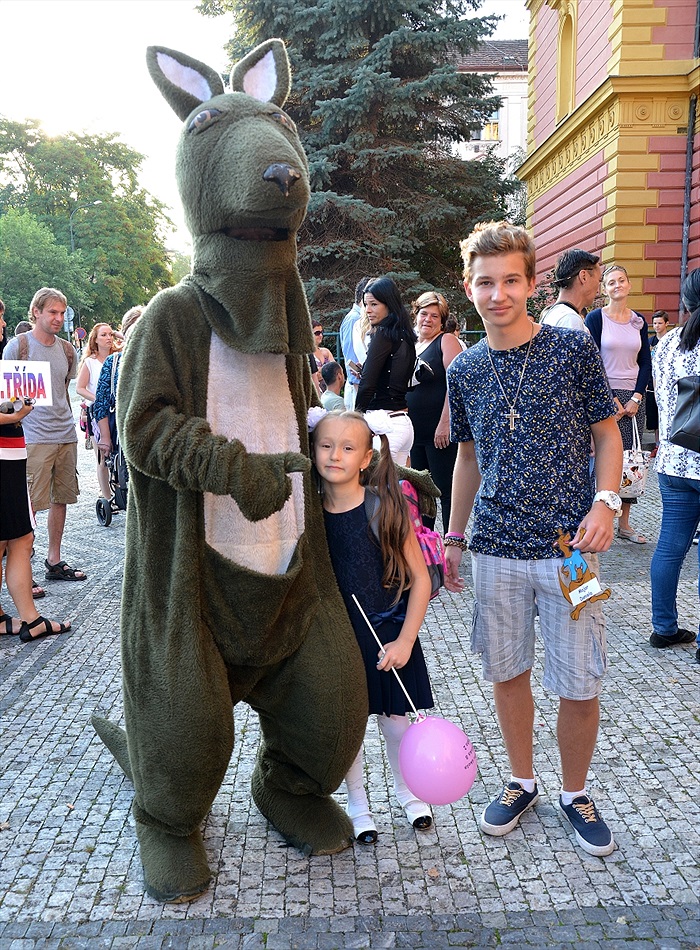 Klokan vítal prvňáčky na ZŠ Botičská