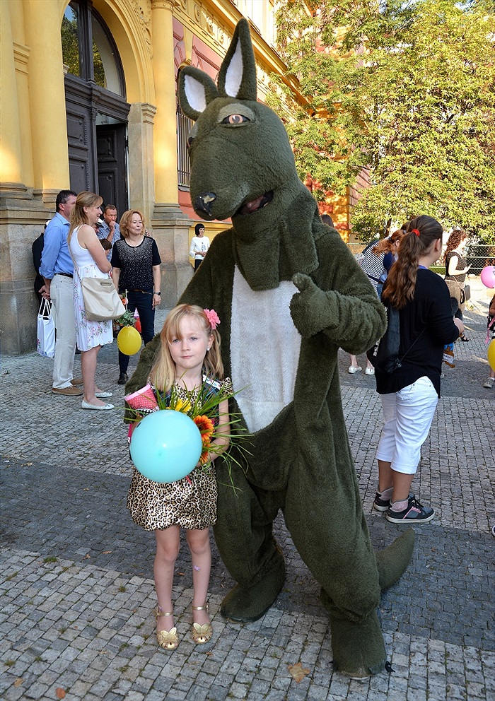 Klokan vítal prvňáčky na ZŠ Botičská