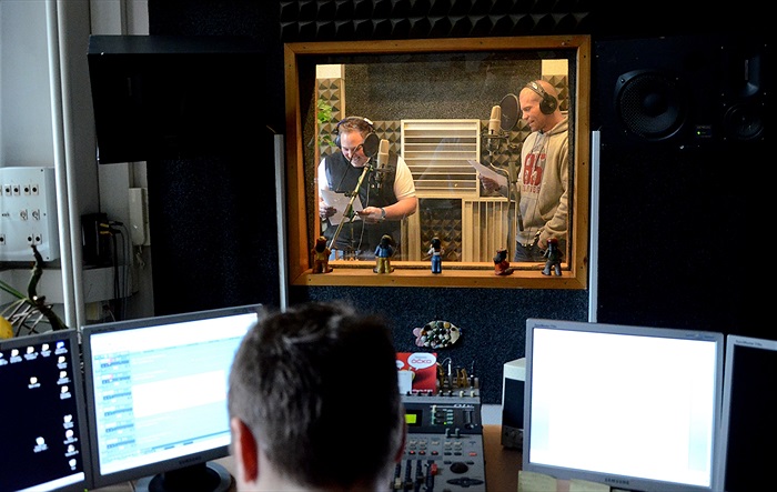 Nahrávání pozvánky na GL v radiu City