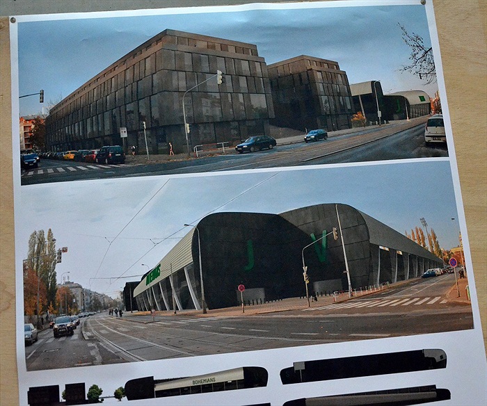 Vernisáž výstavy revitalizace stadionu ve Vršovicích