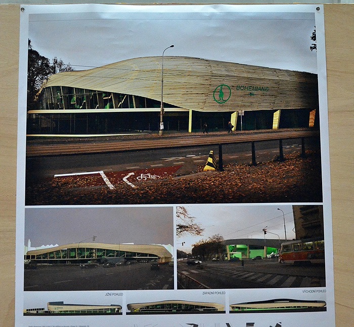 Vernisáž výstavy revitalizace stadionu ve Vršovicích