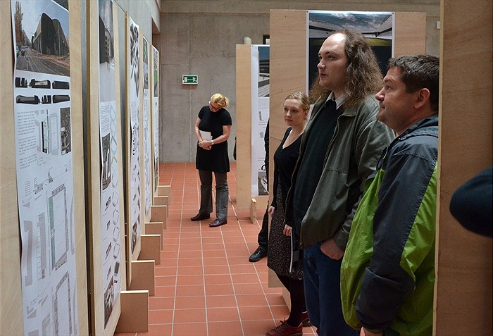 Vernisáž výstavy revitalizace stadionu ve Vršovicích