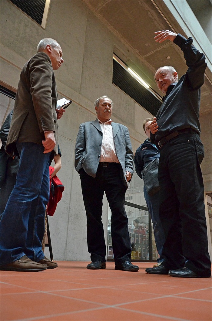 Vernisáž výstavy revitalizace stadionu ve Vršovicích