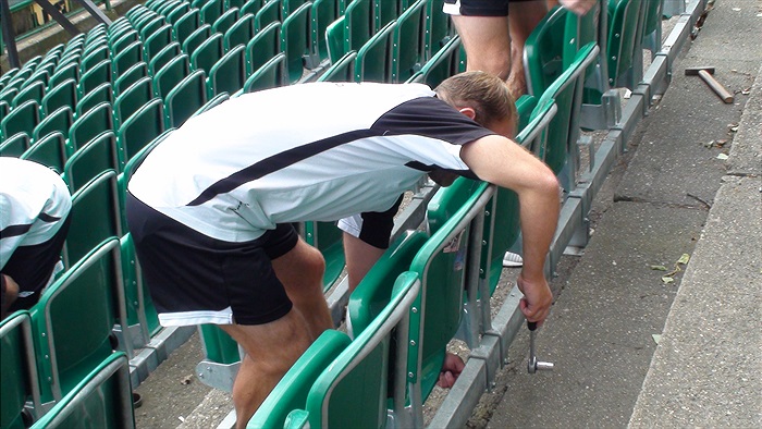 Pavel Hoftych v bojovém postoji.