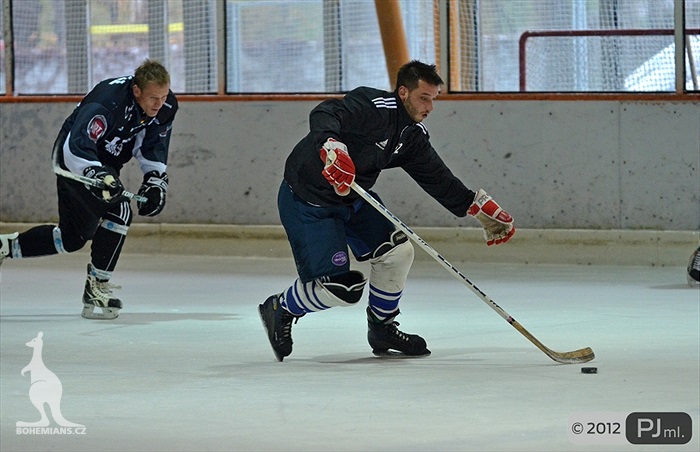 Hokejovou odvětu vyhráli mladí 9:6 - 2012