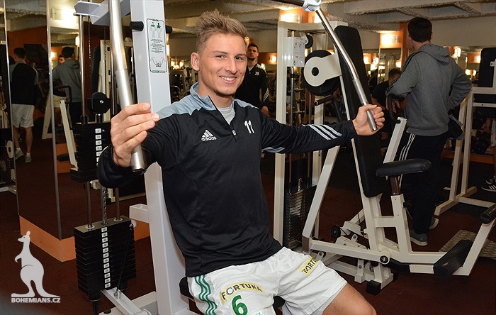 Dopolední trénink v posilovně