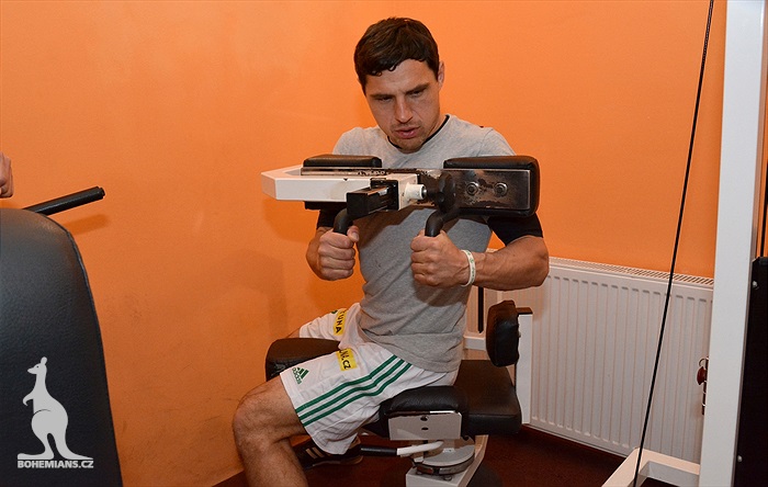 Dopolední trénink v posilovně