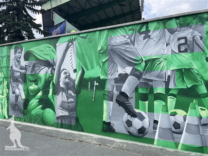 Zeď Ďolíčku zdobí nový mural