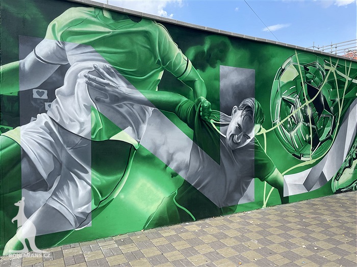 Zeď Ďolíčku zdobí nový mural