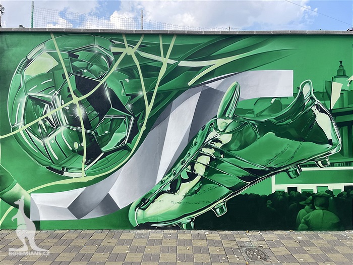 Zeď Ďolíčku zdobí nový mural