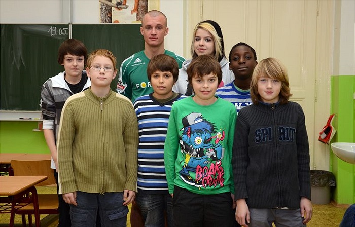 Společná fotografie při focení kampaně Vždycky jsme s Vámi