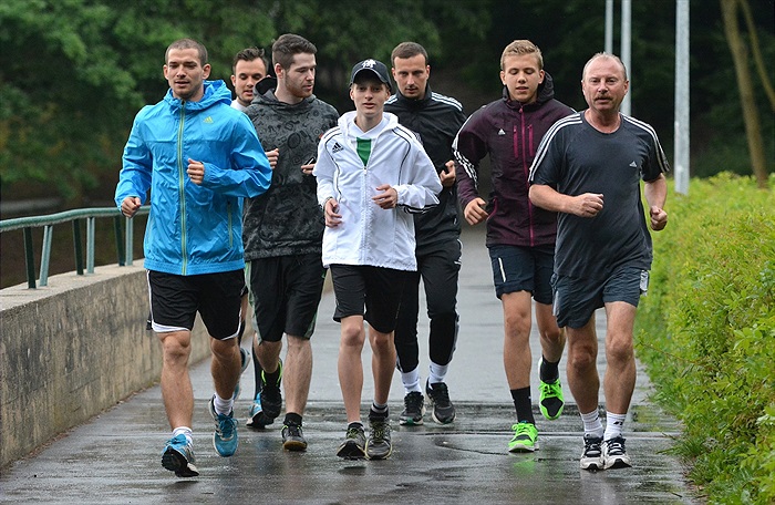 S Davidem Bartkem okolo Hostivařské přehrady