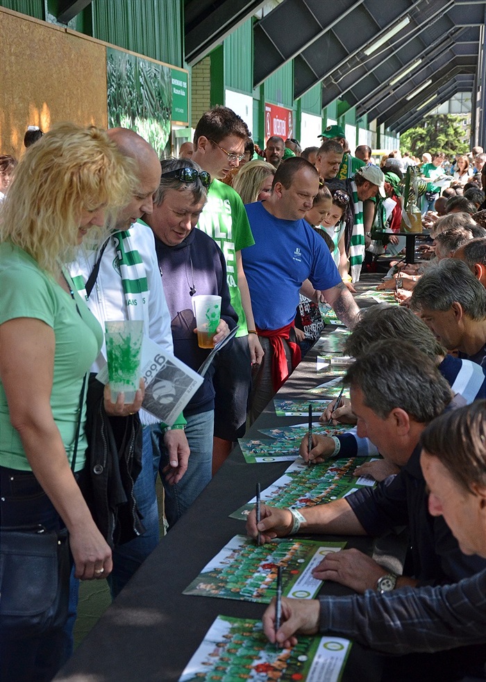 Oslavy 30. výročí zisku titulu Bohemians ČKD Praha